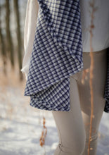 Load image into Gallery viewer, Accent Sky Blue and Grey Shawl