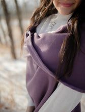 Load image into Gallery viewer, Cozy Purple Shawl