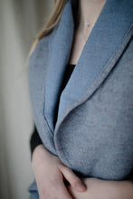 Load image into Gallery viewer, Metropolitan Blue Wool Shawl
