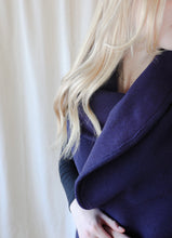 Load image into Gallery viewer, Metropolitan Blue Wool Shawl
