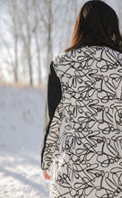 Load image into Gallery viewer, Long Coat - Black &amp; Cream
