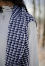 Load image into Gallery viewer, Accent Sky Blue and Grey Shawl
