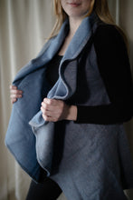 Load image into Gallery viewer, Metropolitan Blue Wool Shawl
