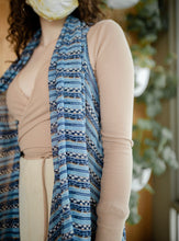 Load image into Gallery viewer, Blue Stripes Shawl
