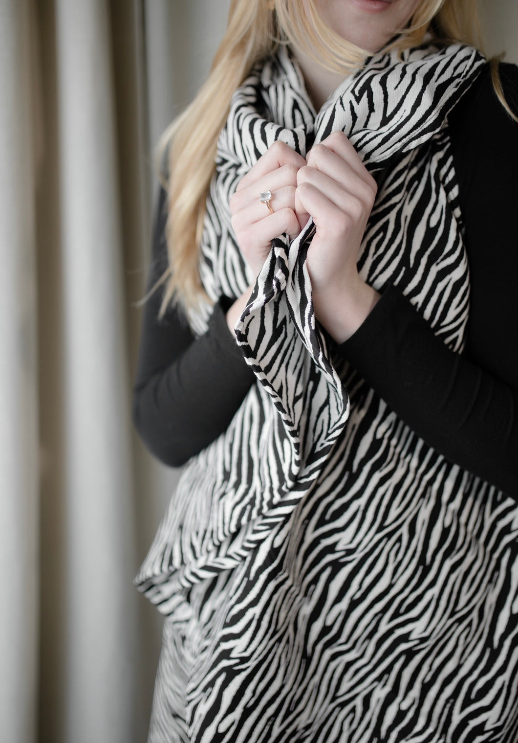 Zebra Print Shawl